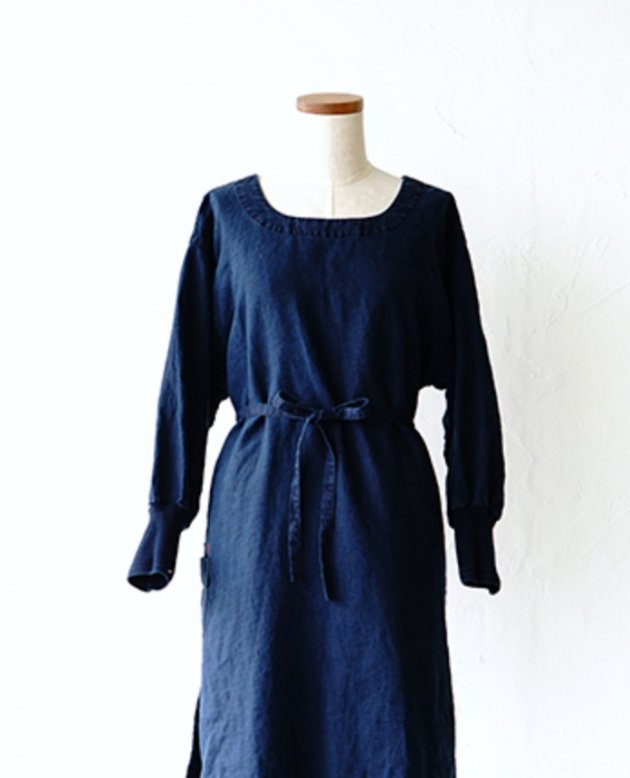 kapoc 2nd. / linen indigo dye｜割烹着kapoc（カポック）公式