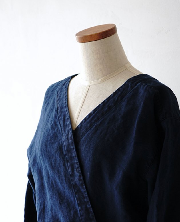 kapoc 2nd. / linen indigo dye｜割烹着kapoc（カポック）公式