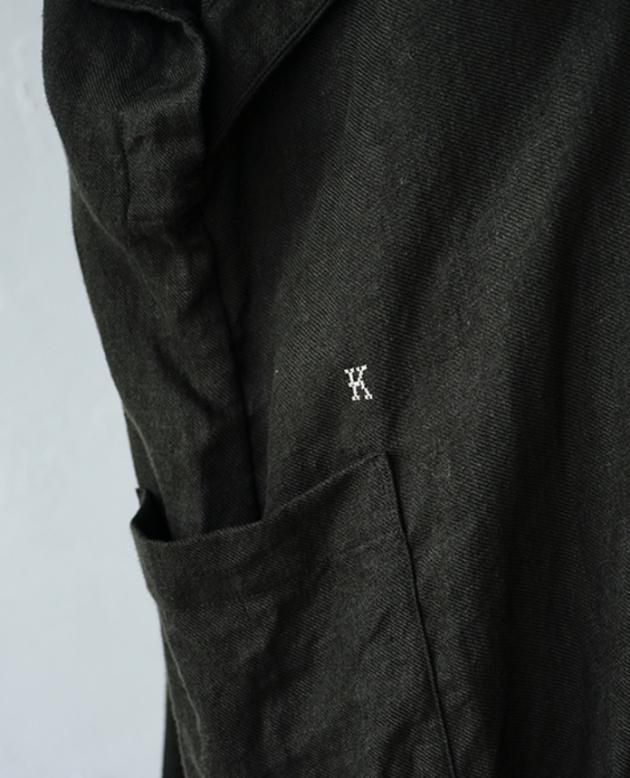 NON-SLEEVE / linen viyella｜割烹着kapoc（カポック）公式