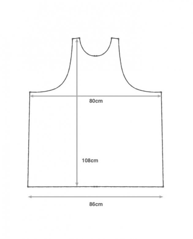 kapoc TABARD　エプロン　ドレスエプロン　ワンピース　割烹着 TABARD / hand made linen｜割烹着kapoc（カポック）公式