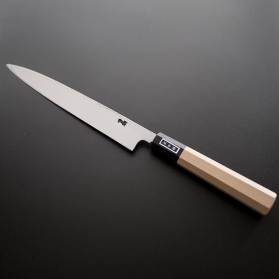 二唐刃物　錬鉄　青二　先丸柳刃　300 二唐刃物 錬鉄 青二 先丸柳刃 300 二唐刃物錬鉄青