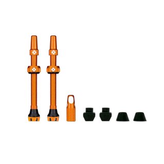 MUC-OFF TUBLESS PRESTA VALVE KIT 60mm ORANGE