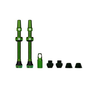 MUC-OFF TUBLESS PRESTA VALVE KIT 60mm GREEN