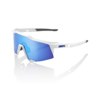 ڢŹƬ 100 Speedcrcft Matte White/HiPER Blue Mirror Lens 60007-00012