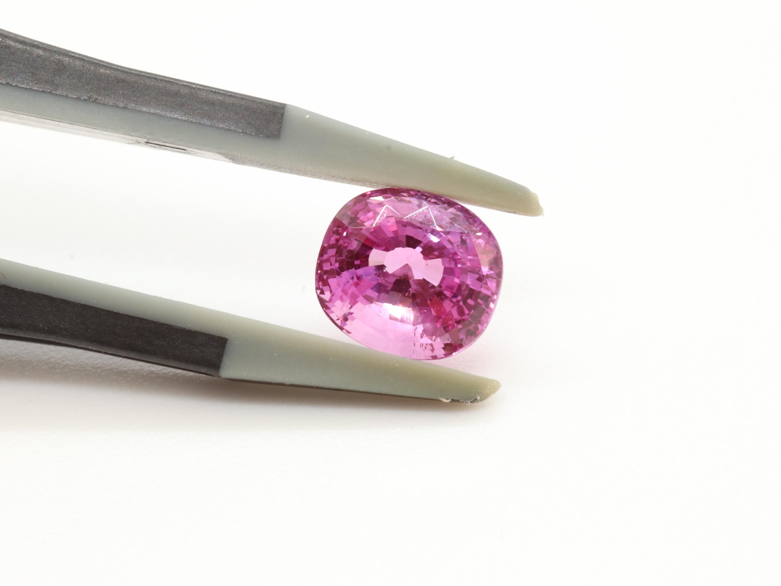 507577 ﾋﾟﾝｸｻﾌｧｲｱ ﾙｰｽ CS 2.048ct 日独ソ付 - カピルのお店