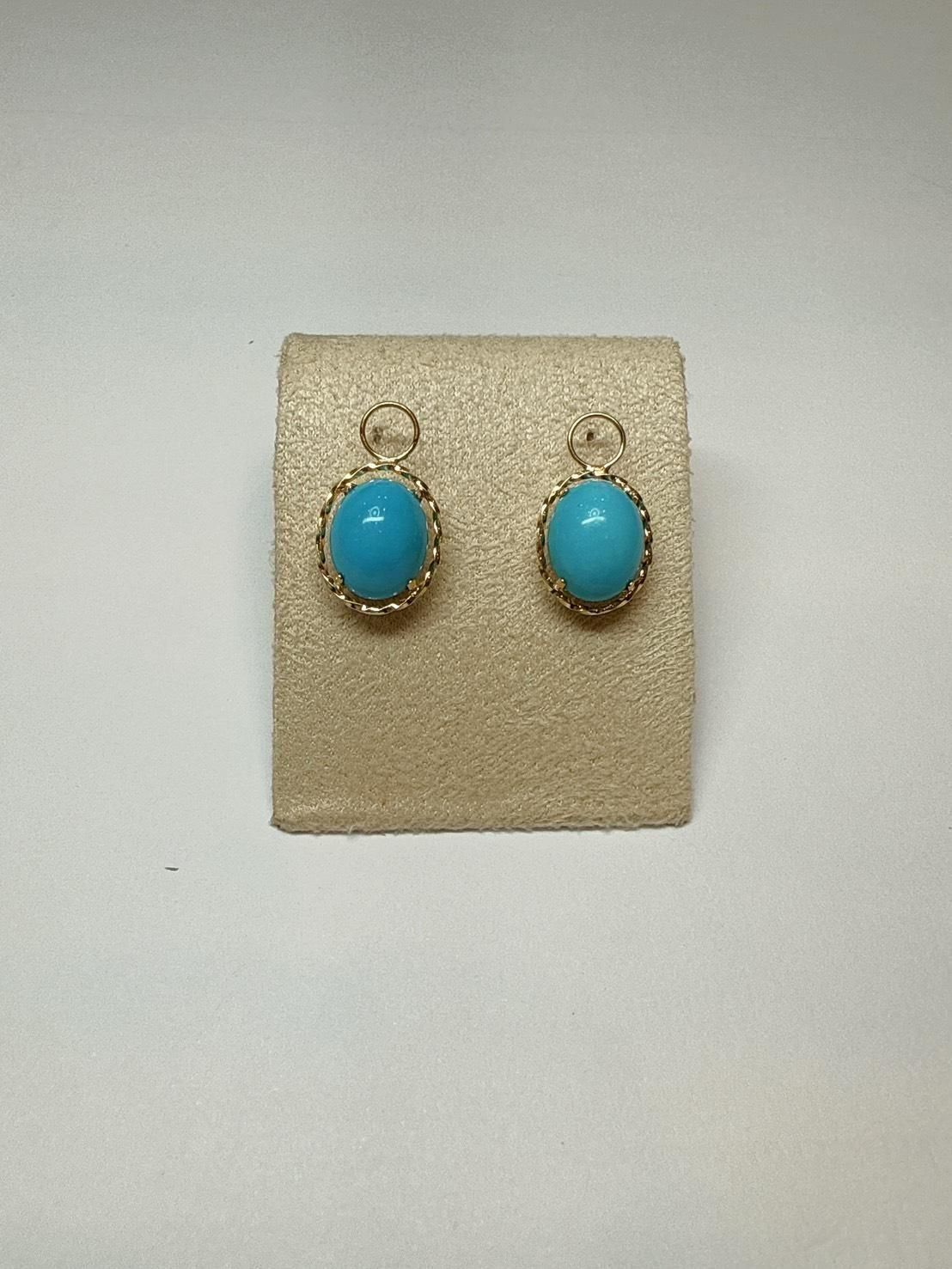 K18WG スリーピングビュ-ティターコイズ チャーム K18WG スリーピングビュ-ティターコイズ チャーム