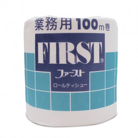 ファースト100ｍシングル業務用トイレットペーパー｜80個入り