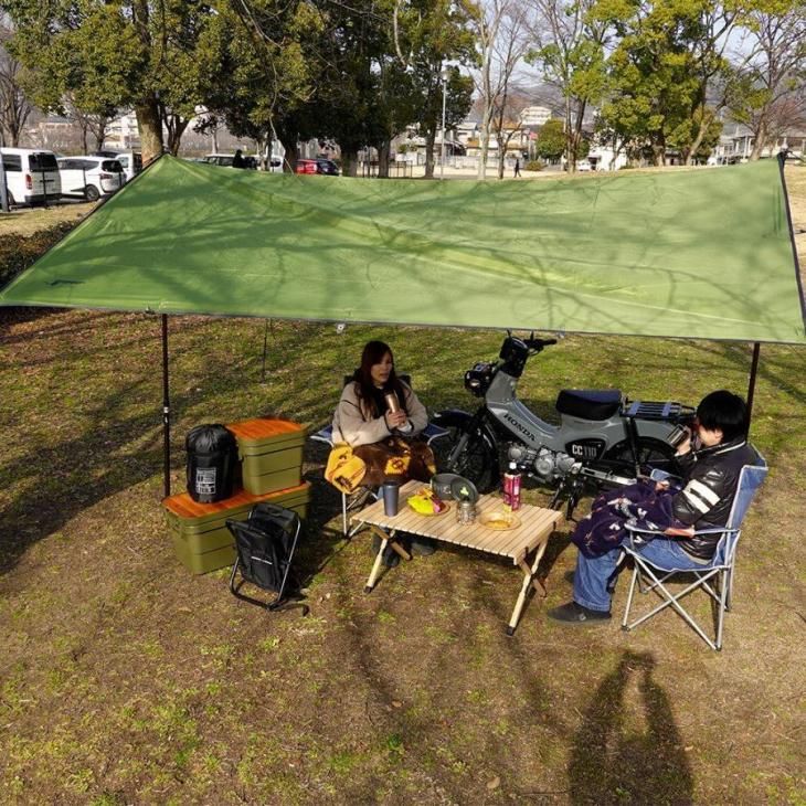 EIZERCAMP タープテント 約300×320cm 3~5人用 - コウメイー自転車の一