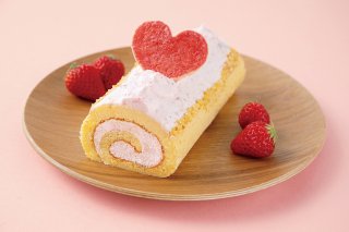 美糖質　ロールケーキ：プレーン苺クリーム（冷凍）