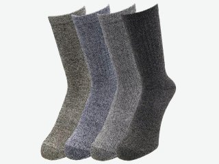 綿サポート靴下 杢 ４足組