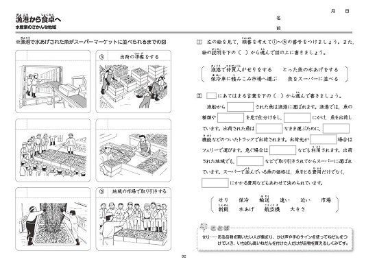 コピーしてすぐ使える 5分社会教科書プリント ５年 - 喜楽研 ～わかる喜び学ぶ楽しさを創造する教育研究所～