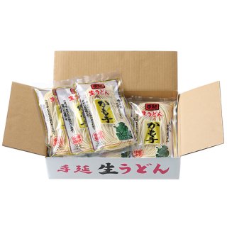 かも川 手延べ生うどん 生麺 300g×12袋 (冷蔵便)