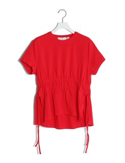 <img class='new_mark_img1' src='https://img.shop-pro.jp/img/new/icons8.gif' style='border:none;display:inline;margin:0px;padding:0px;width:auto;' />Ruched Side Tie T-shirt