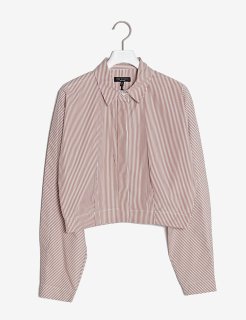 <img class='new_mark_img1' src='https://img.shop-pro.jp/img/new/icons8.gif' style='border:none;display:inline;margin:0px;padding:0px;width:auto;' />MORGAN Stripe Cropped Shirt