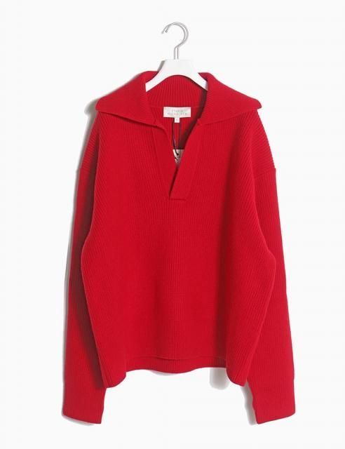 <img class='new_mark_img1' src='https://img.shop-pro.jp/img/new/icons8.gif' style='border:none;display:inline;margin:0px;padding:0px;width:auto;' />NASH Rib Polo Collar Jumper