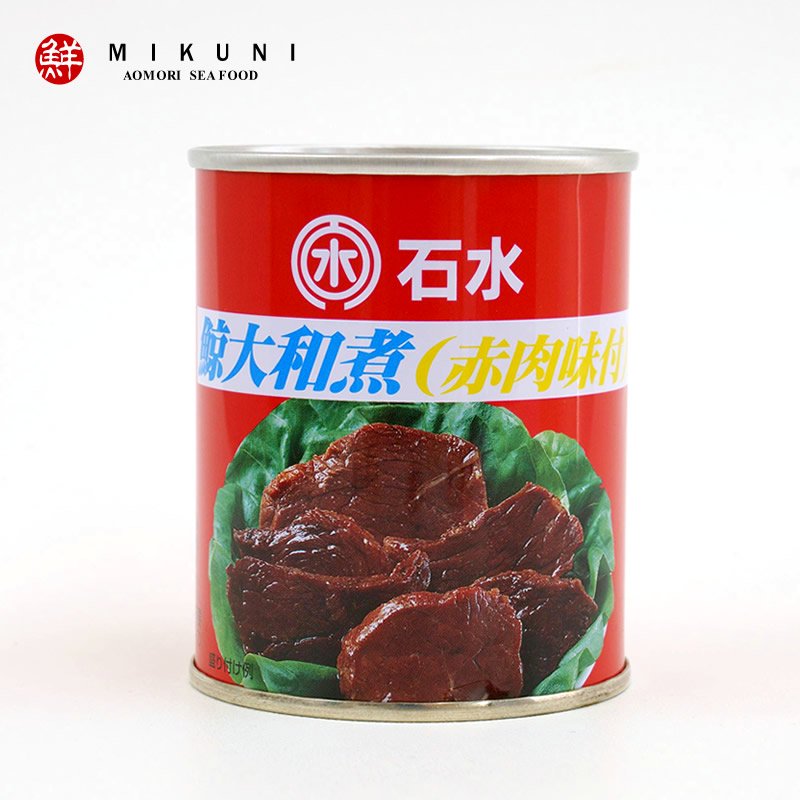 鯨大和煮(赤肉味付)：1缶