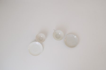 白磁・卵殻手カップ＆ソーサー（100CC/170CC）