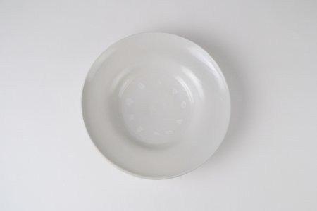 中本純也 リム皿 白磁プレート 2枚 20cm直径20cm高さ約35cm - 食器