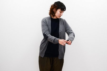 eleven 2nd Elbow Patch Cardigan (Cashmere)