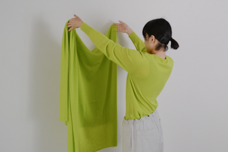 eleven 2nd - Cashmere Large Stoleapple green
