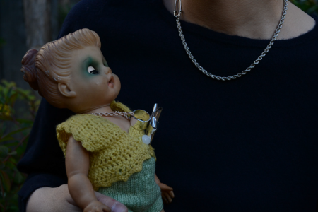 MAISON GRAIN D'AILE - Silver Rope Necklace<br>��sv925 + platinum plate��