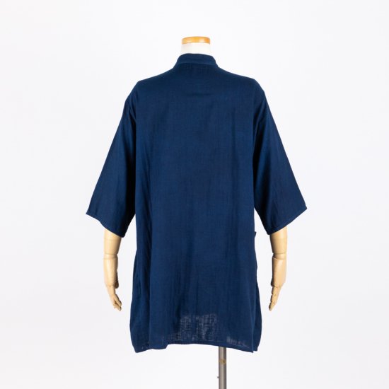 チュニック ダブルガーゼ【C7】 - 藍染のストール・ファッション小物の