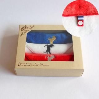 四国商事オリジナル 干支・午(うま)ハンカチタオル 3色(BOXタイプ)