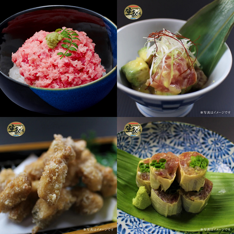 天然もちもち生まぐろイメージ画像寄せ集め