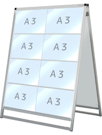 バリウスカードケーススタンド看板 A3横16両面 - 常磐精工株式会社