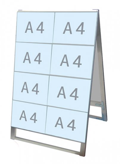 カードケーススタンド看板 A4ヨコ ハイタイプ両面8枚 CCSK-A4Y8RH :ebm
