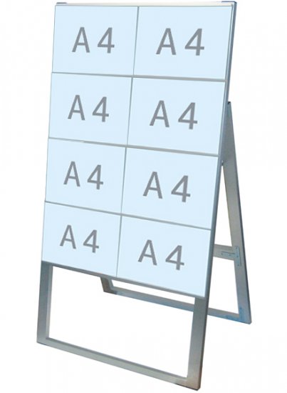 カードケーススタンド看板 A4横8片面ハイ - 常磐精工株式会社