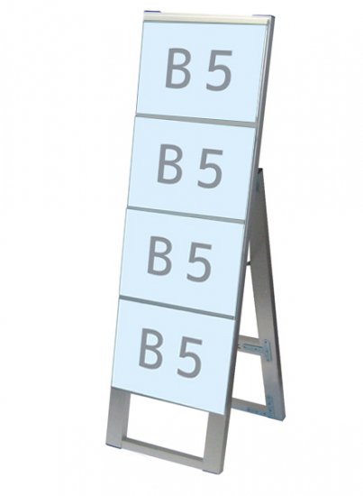 カードケーススタンド看板 B5横4片面 - 常磐精工株式会社