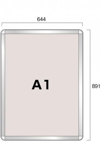 ポスターグリップ　A1 3枚組 ポスターグリップ PG-32R A1 AGシルバー パックシート仕様