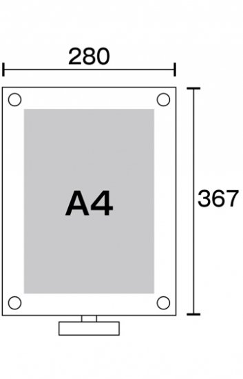 カウンターアクリルスタンドA4縦 - 常磐精工株式会社