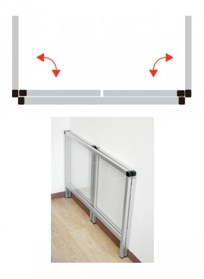 パーテーションスタンド三面600X900ロウ (塩ビ仕様) - 常磐精工株式会社