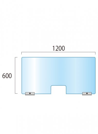 アクリルパーテーション窓付 600×1200 - 常磐精工株式会社