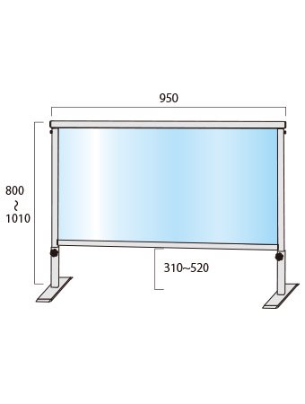 TOKISEI ブラックスライドパーテーション450X900 ( BSLHBP450X900