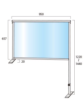 カウンターパーテーション600X900 - 常磐精工株式会社