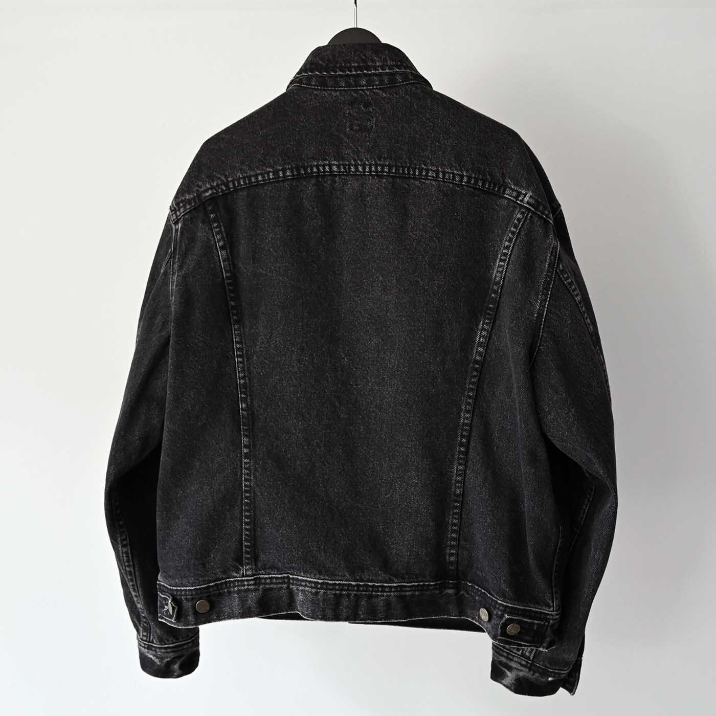 Lee 220 BLACK DENIM JACKET - Straight Vinatge Store