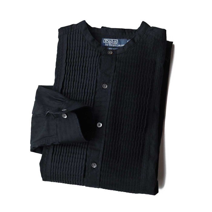 Polo by Ralph Lauren BLACK COTTON DRESS SHIRT(DEADSTOCK)