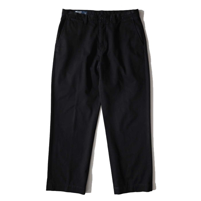 Polo by Ralph Lauren BLACK COTTON CHINO TROUSERS
