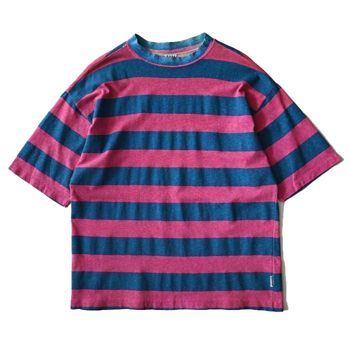 RUSH STRIPED S/S T-SHIRT(NICE COLOR)