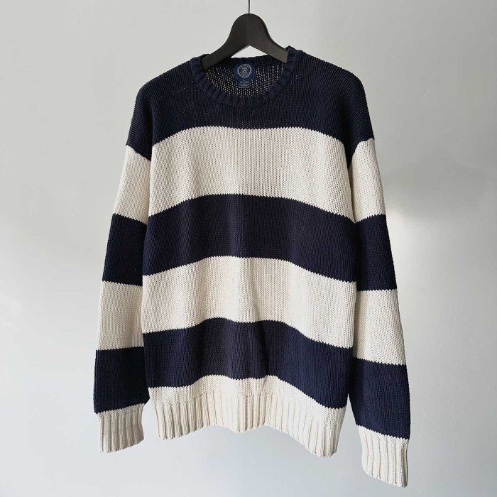 OLD GAP WIDE STRIPED COTTON SWEATER