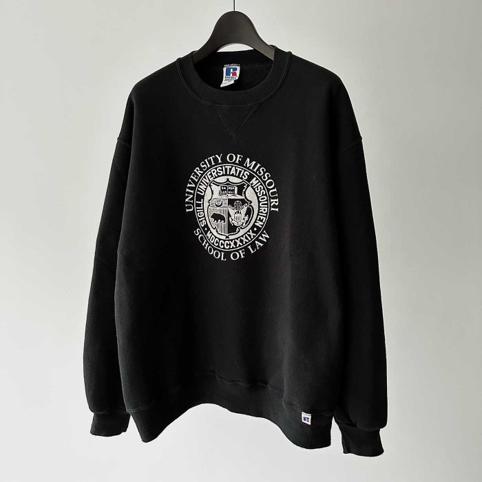 RUSSELL COLLEGE SWEAT SHIRT(BLK&WHT)