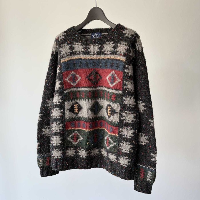 WOOLRICH COLOR-NEP WOOL SWEATER