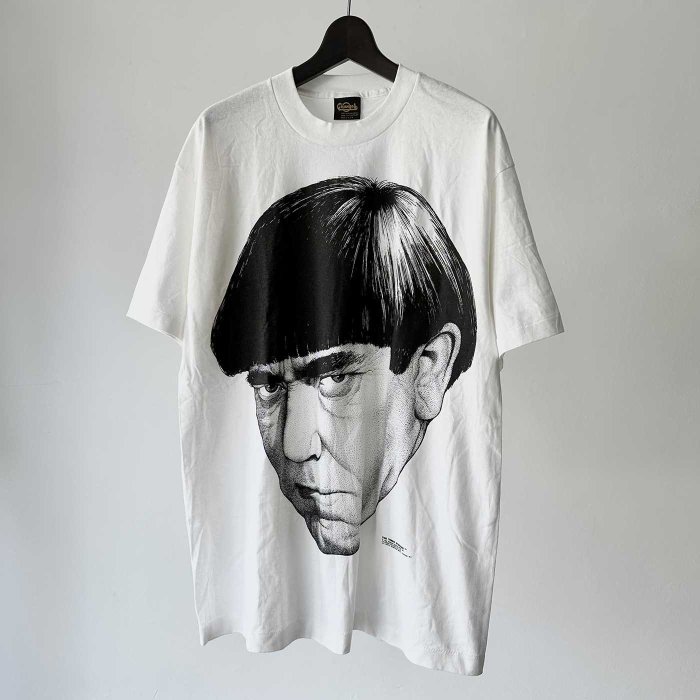 THE THREE STOOGES "MOE" PRINT S/S T-SHIRT(DOT PATTERN/DEADSTOCK)
