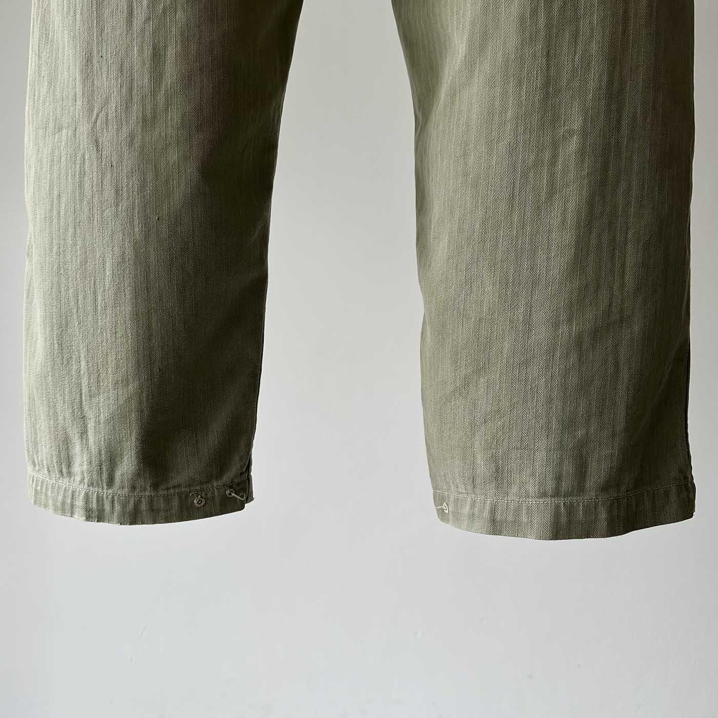 WW2 USMC P-44 HBT UTILITY TROUSERS with SUSPENDER - Straight