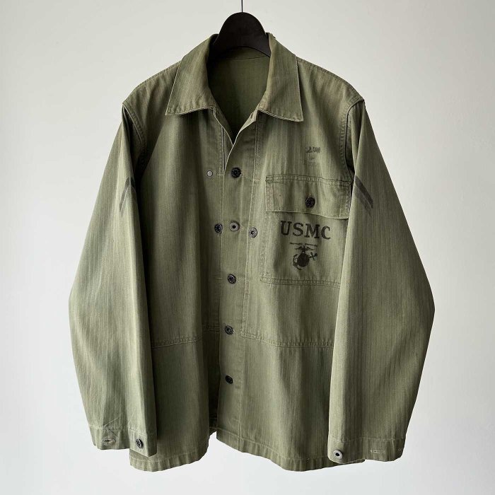 WW2 USMC P-44 HBT UTILITY JACKET