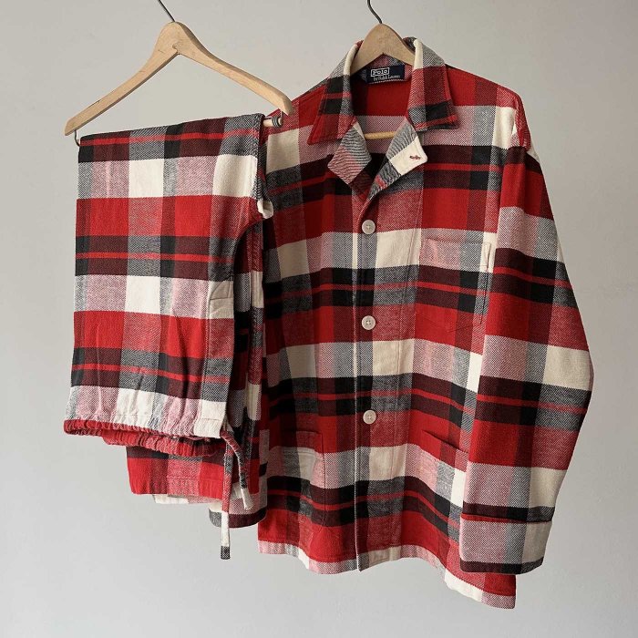 Polo by Ralph Lauren PLAID HEAVY FLANNEL PAJAMAS SETUP