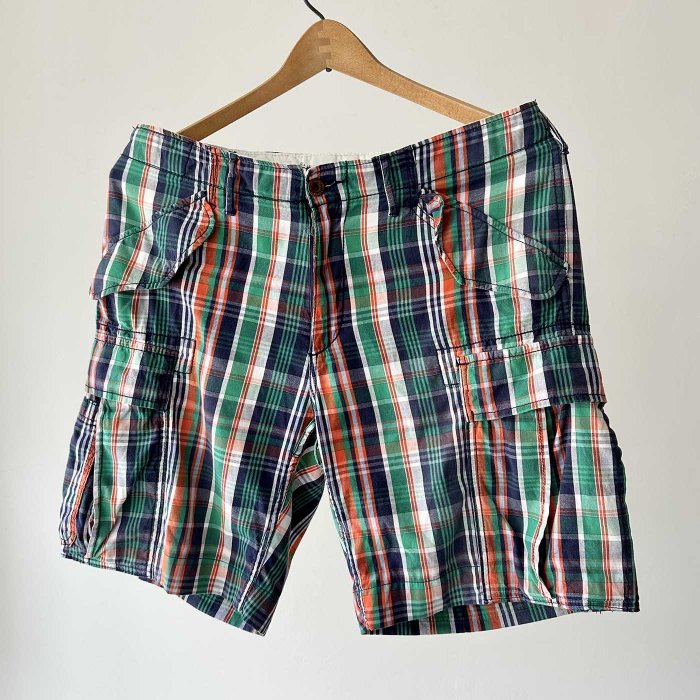Polo by Ralph Lauren MADRAS PLAID CARGO SHORTS(NICE COLOR)